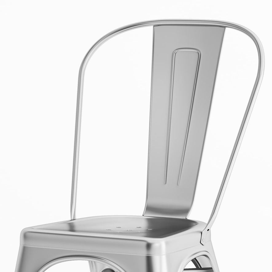 Rustic Metal Dining Chair